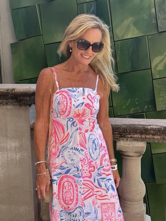 Lilly Pulitzer Dresses & Skirts - NEW Lilly Pulitzer Jorgian Linen Midi Dress Size 6 Convertible Sun Sea Sand.  15